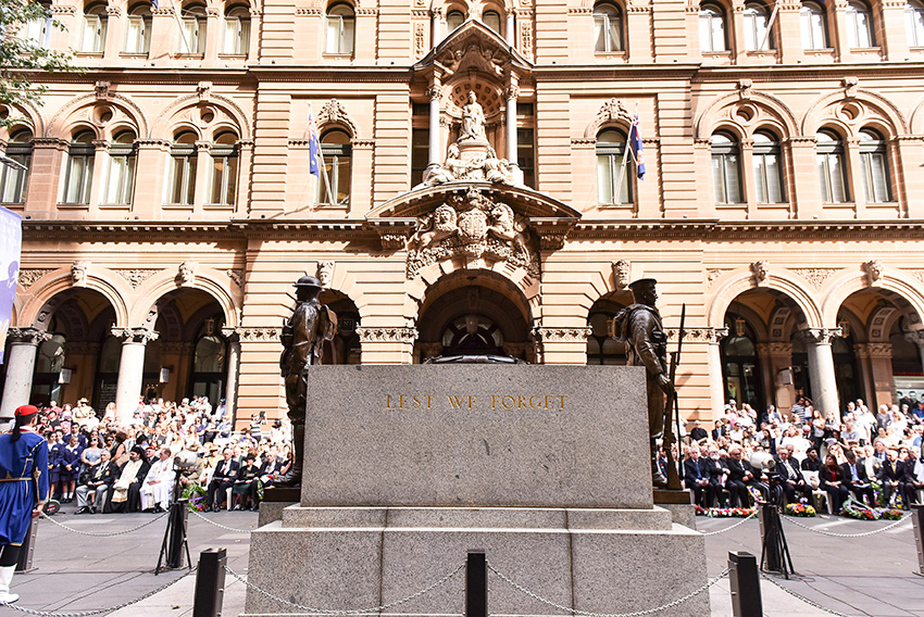 Wreath Laying Ceremony. Partin Place Sydney. 16 April 2016. Presidential Guard