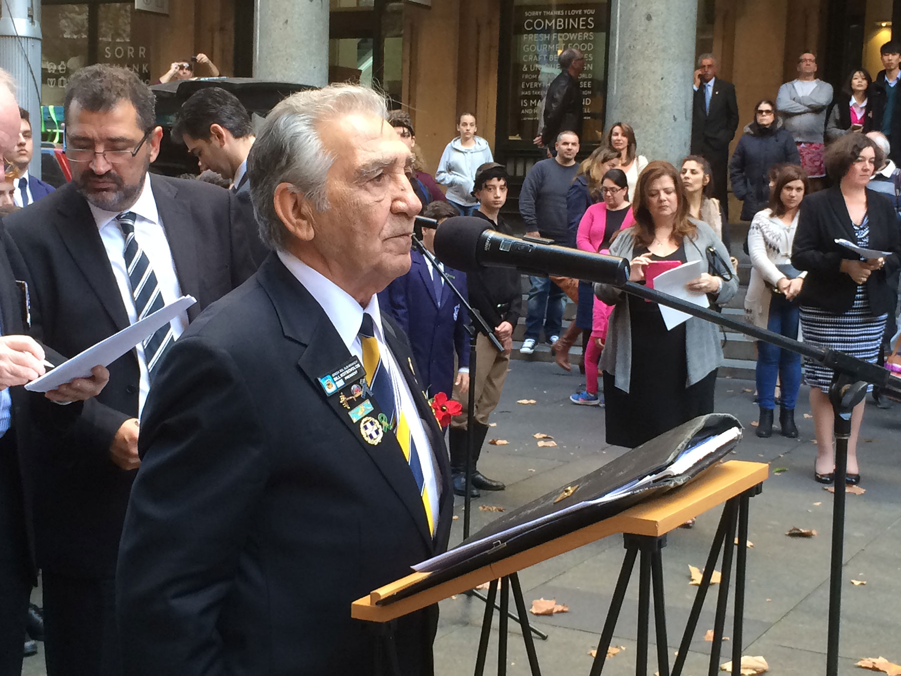 Martin Place Cenotaph Wreath Laying Ceremony. May 2015