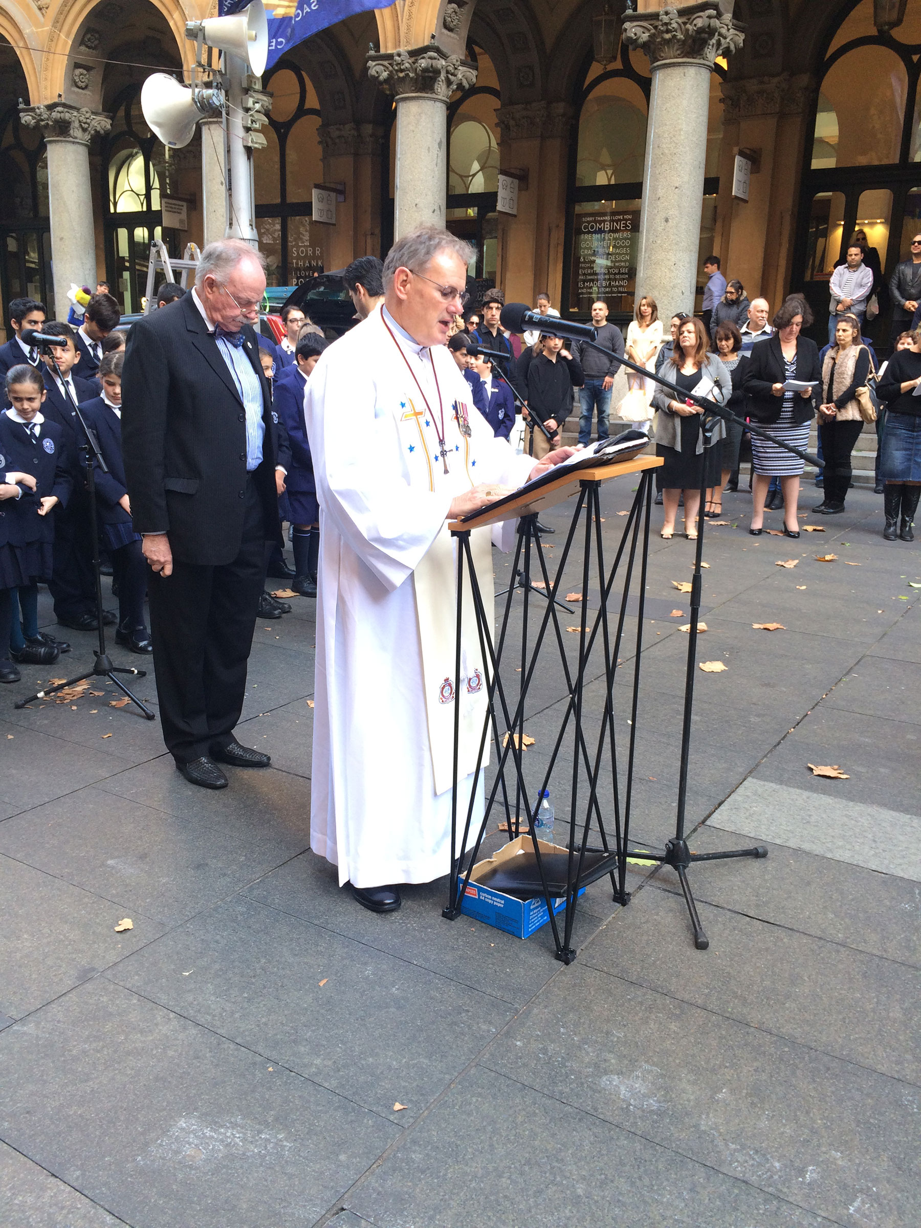 Martin Place Cenotaph Wreath Laying Ceremony. May 2015