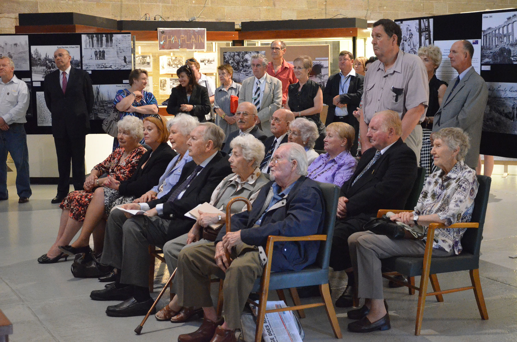 02 Veterans Their Families Attending Opening of Photo Exhibit At Victoria Barracks